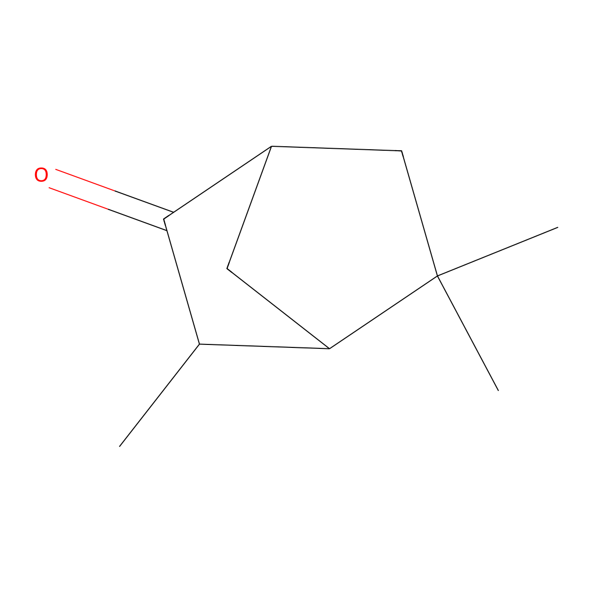 2,6,6-Trimethylbicyclo(3.1.1)heptan-3-one molecular structure, CAS 18358-53-7