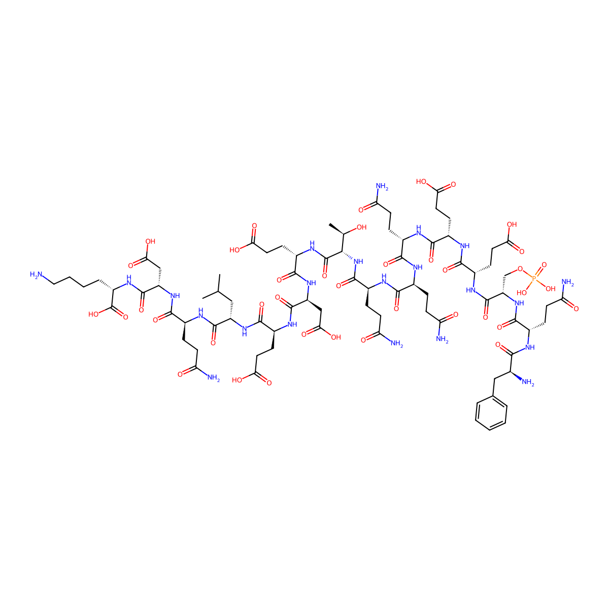 beta-Casein phosphopeptide molecular structure, CAS 183582-09-4