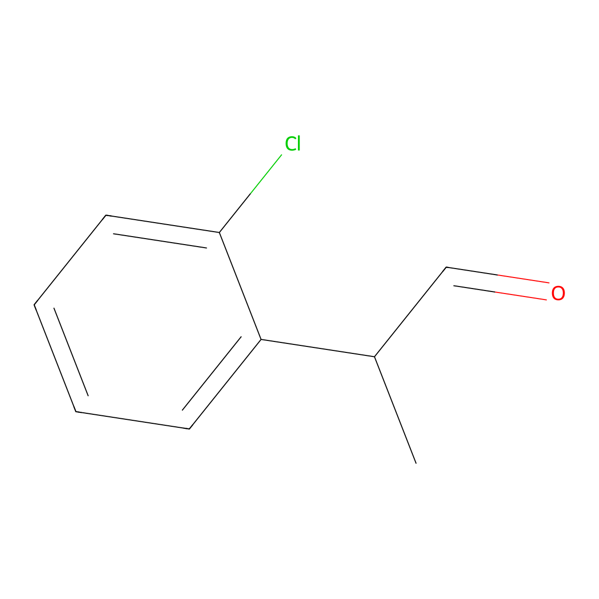 2-(2-Chlorophenyl)propanal molecular structure, CAS 183583-04-2