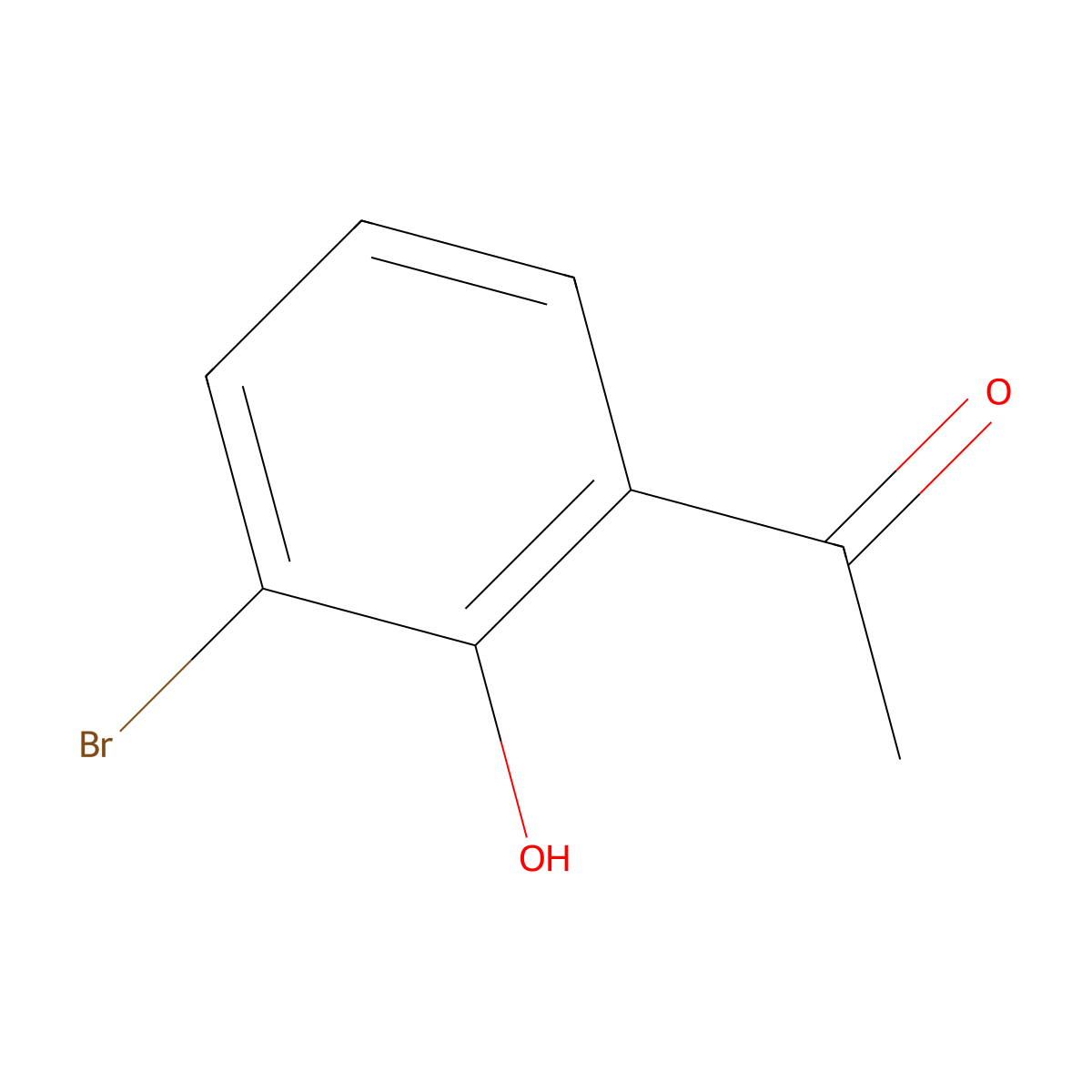 3'-Bromo-2'-hydroxyacetophenone molecular structure, CAS 1836-05-1