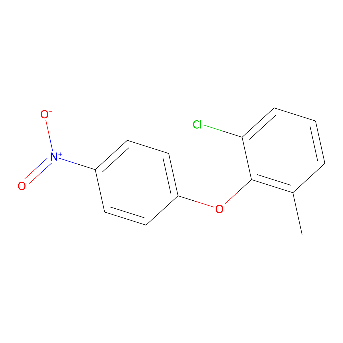 3-Chloro-2-(4-nitrophenoxy)toluene molecular structure, CAS 1836-73-3
