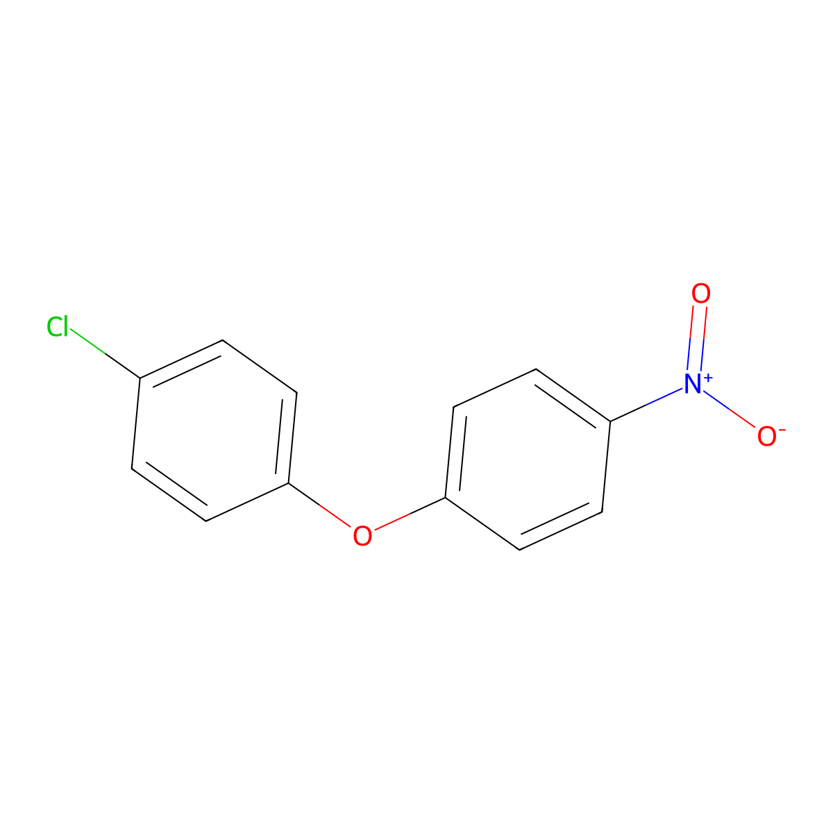 1-Chloro-4-(4-nitrophenoxy)benzene molecular structure, CAS 1836-74-4