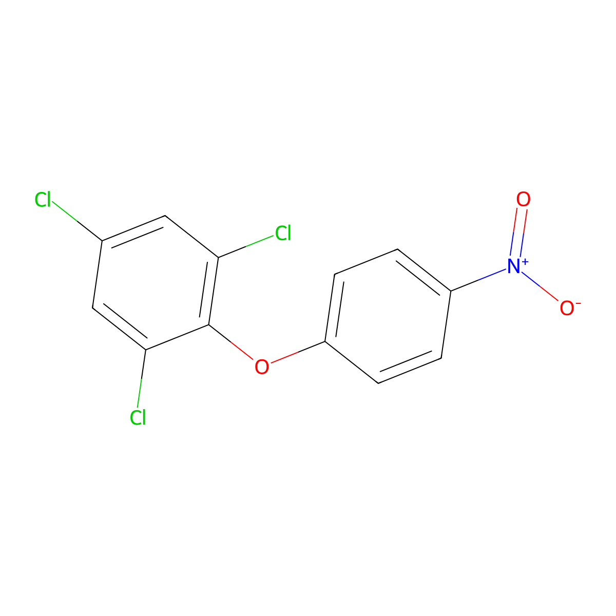 Chlornitrofen molecular structure, CAS 1836-77-7