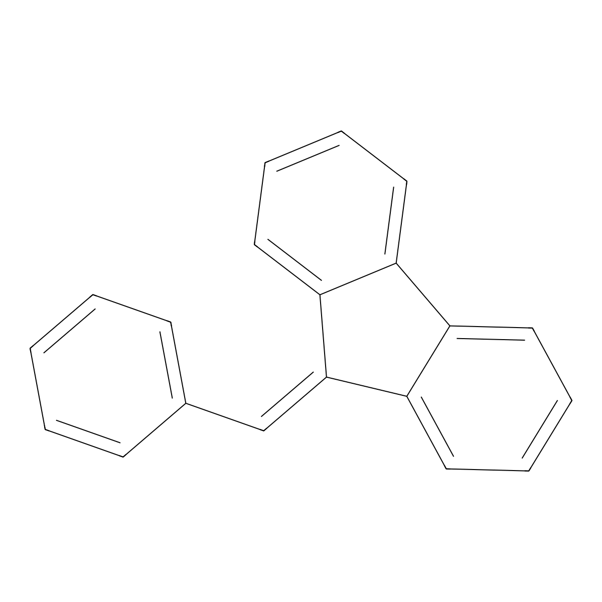 9-Benzylidenefluorene molecular structure, CAS 1836-87-9