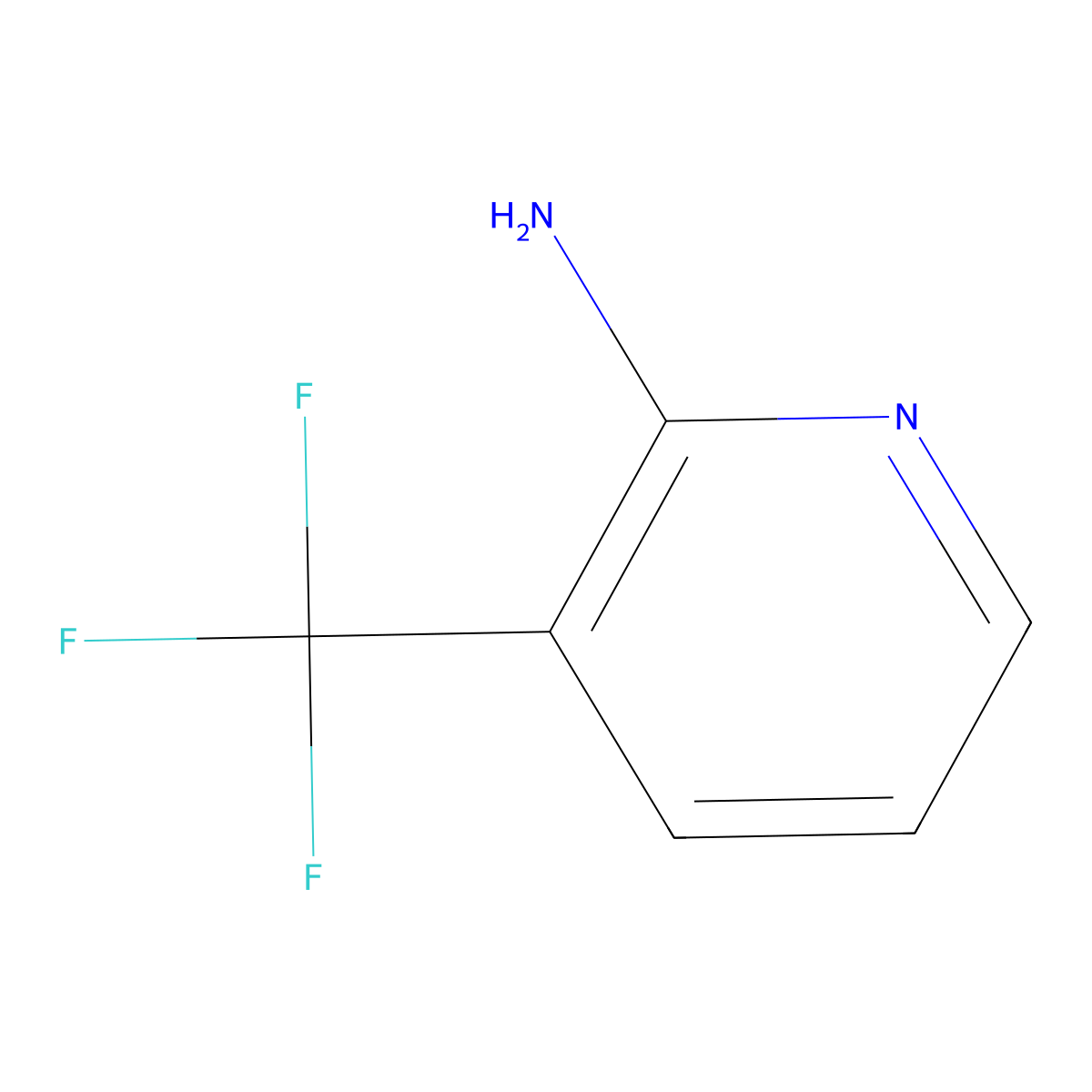 2-Amino-3-(trifluoromethyl)pyridine molecular structure, CAS 183610-70-0