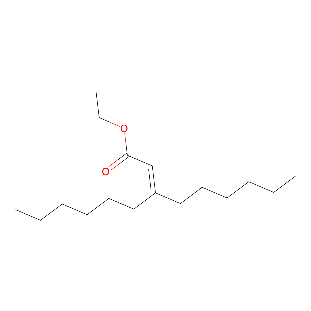 Ethyl 3-hexylnon-2-enoate molecular structure, CAS 183614-32-6