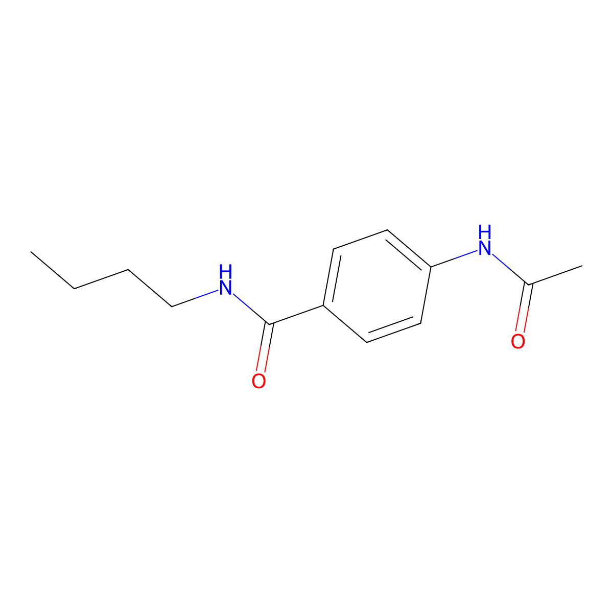 N-n-butyl-4-acetamidobenzamide molecular structure, CAS 183619-70-7