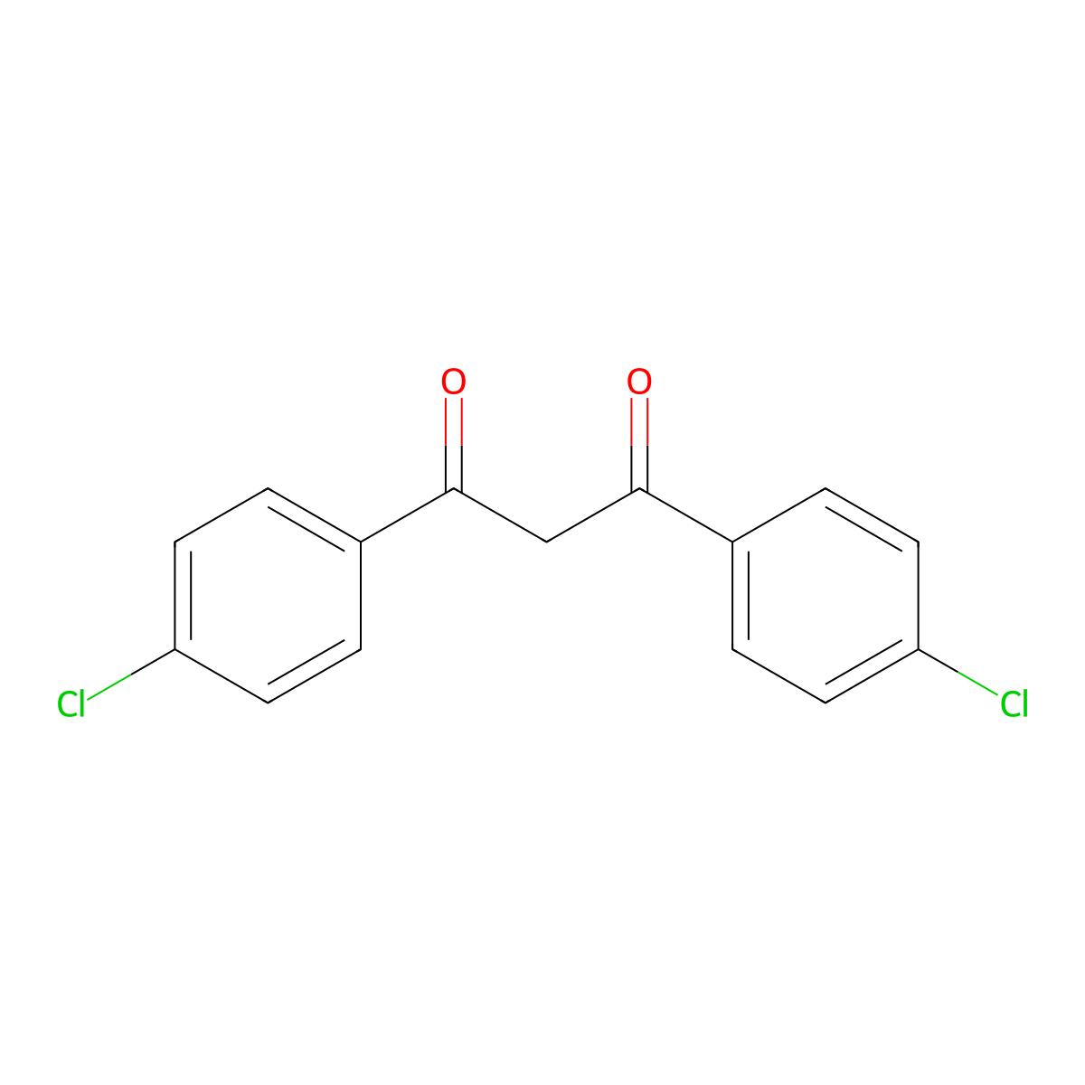 1,3-Bis(4-chlorophenyl)-1,3-propanedione molecular structure, CAS 18362-49-7