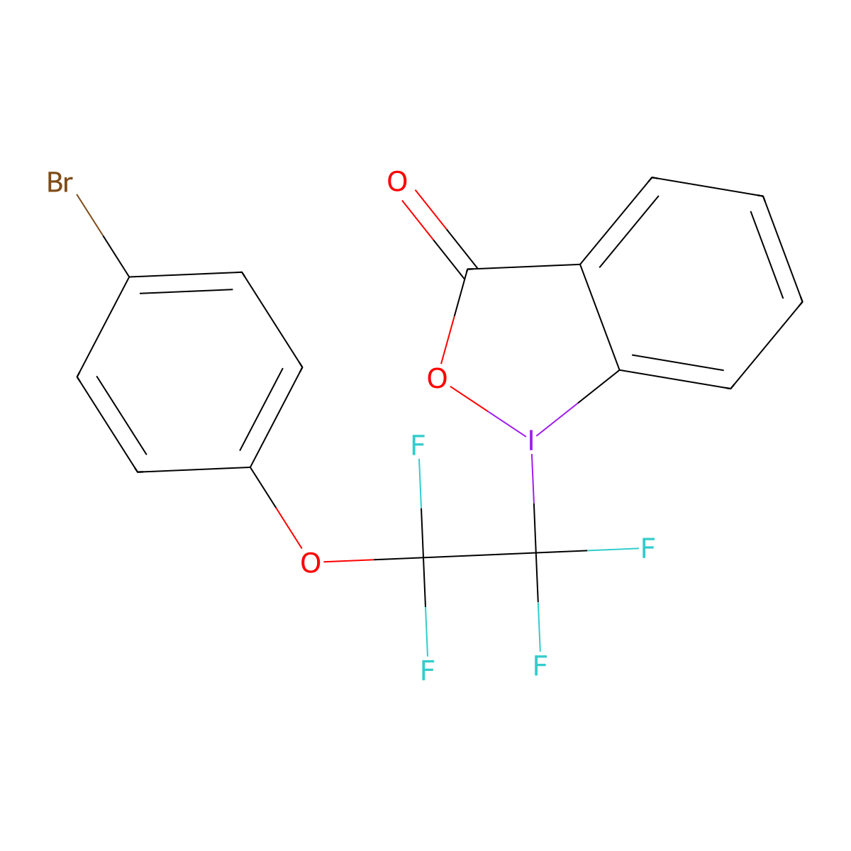 1-(4-bromophenoxy tetrafluoroethy)-1,2-benzidoxodol-3(1H)-one molecular structure, CAS 1836233-19-2