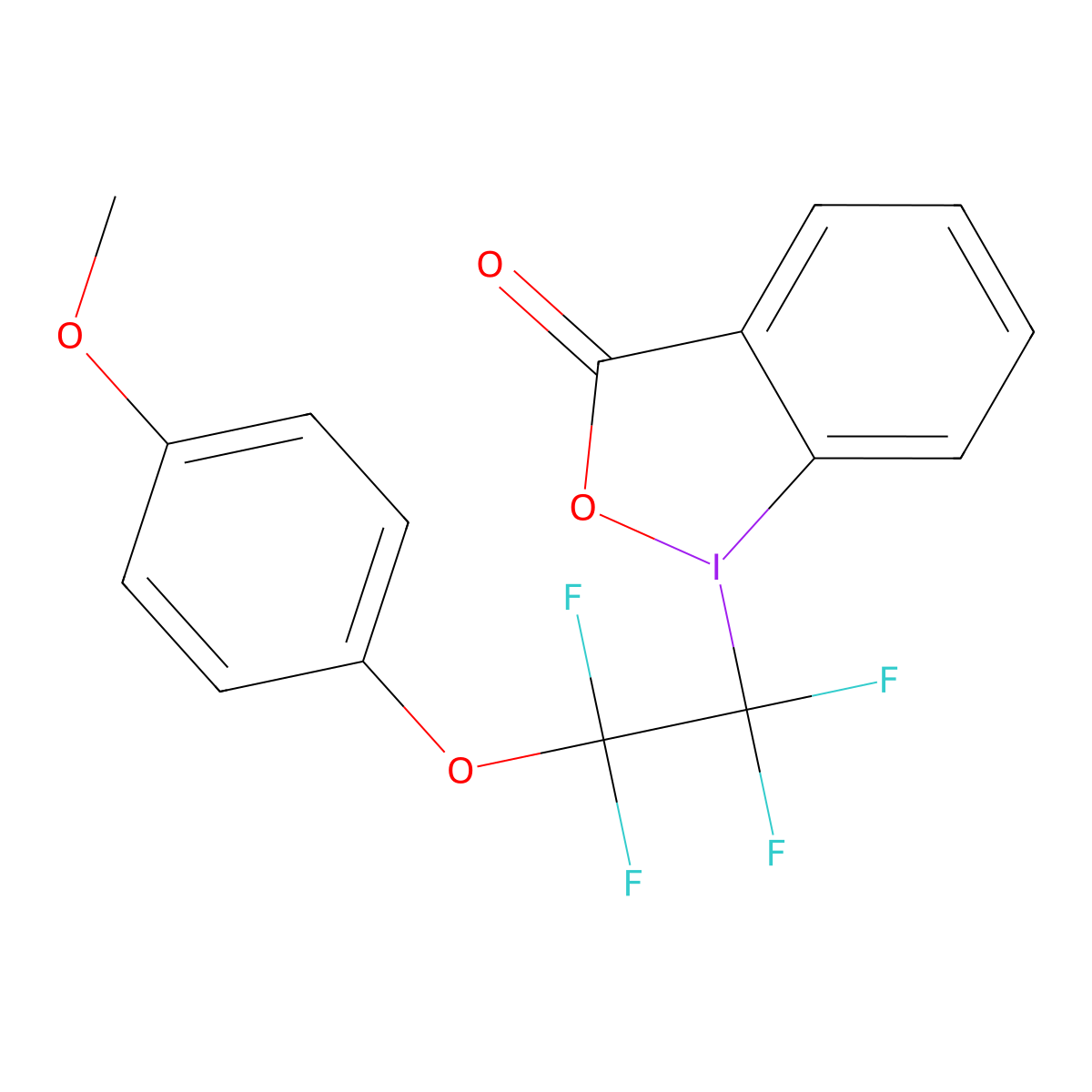 1-(4-methoxyphenoxy tetrafluoroethy)-1,2-benzidoxodol-3(1H)-one molecular structure, CAS 1836233-20-5