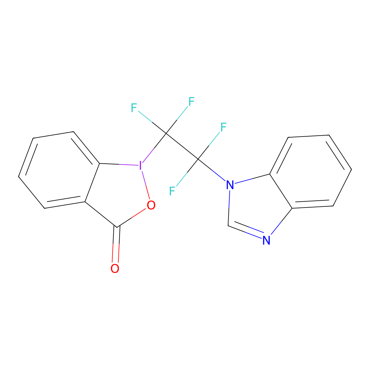 1-(benzimidazole tetrafluoroethy)-1,2-benzidoxodol-3(1H)-one molecular structure, CAS 1836233-23-8