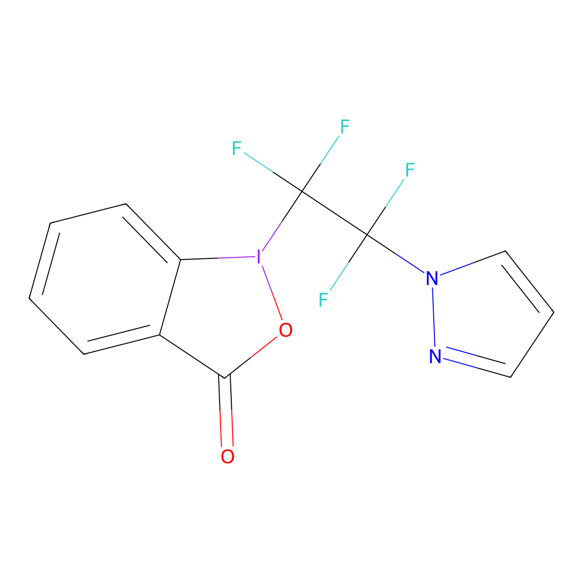 1-(pyrazole tetrafluoroethy)-1,2-benzidoxodol-3(1H)-one molecular structure, CAS 1836233-24-9