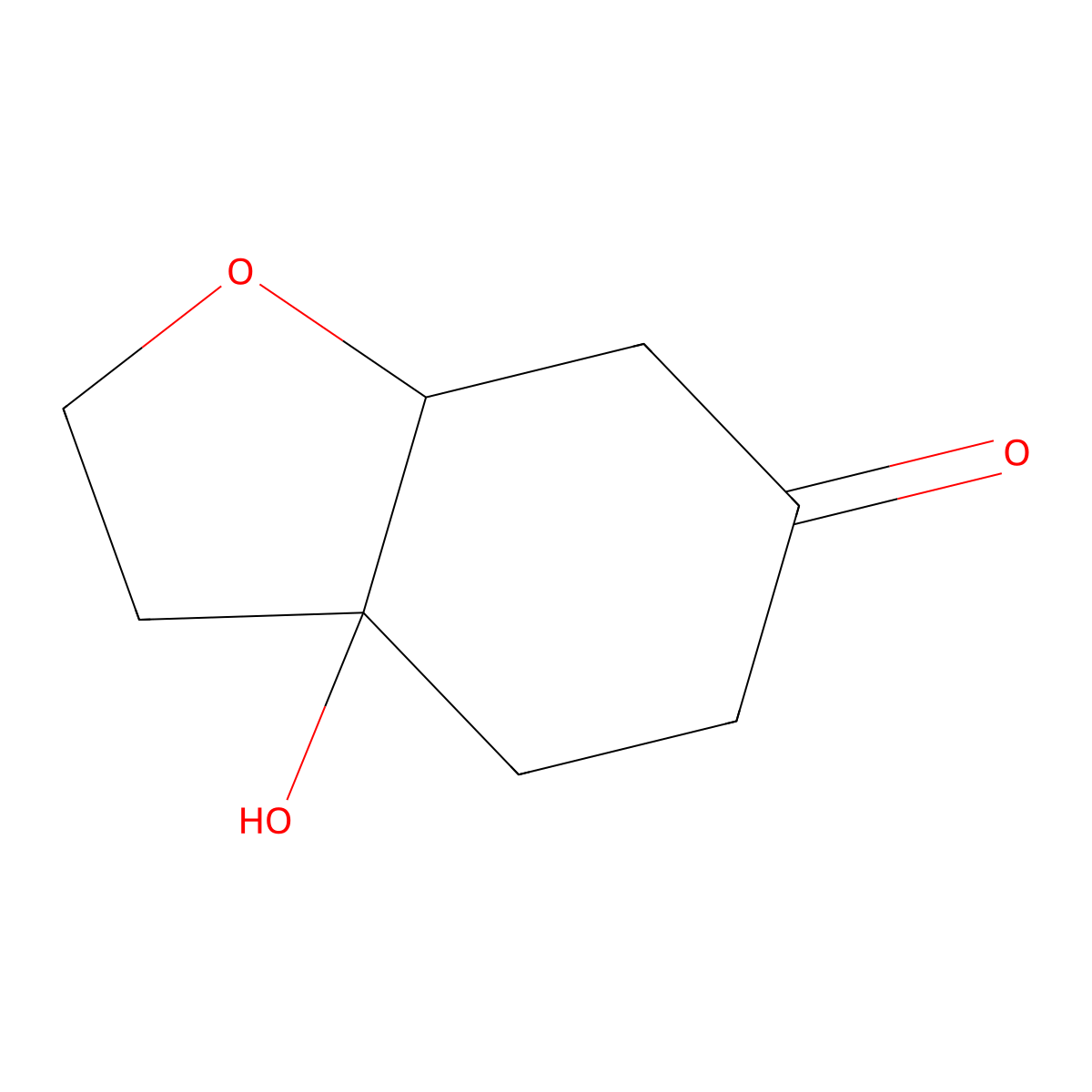 (3aR,7aS)-Hexahydro-3a-hydroxy-6(2H)-benzofuranone molecular structure, CAS 183626-28-0