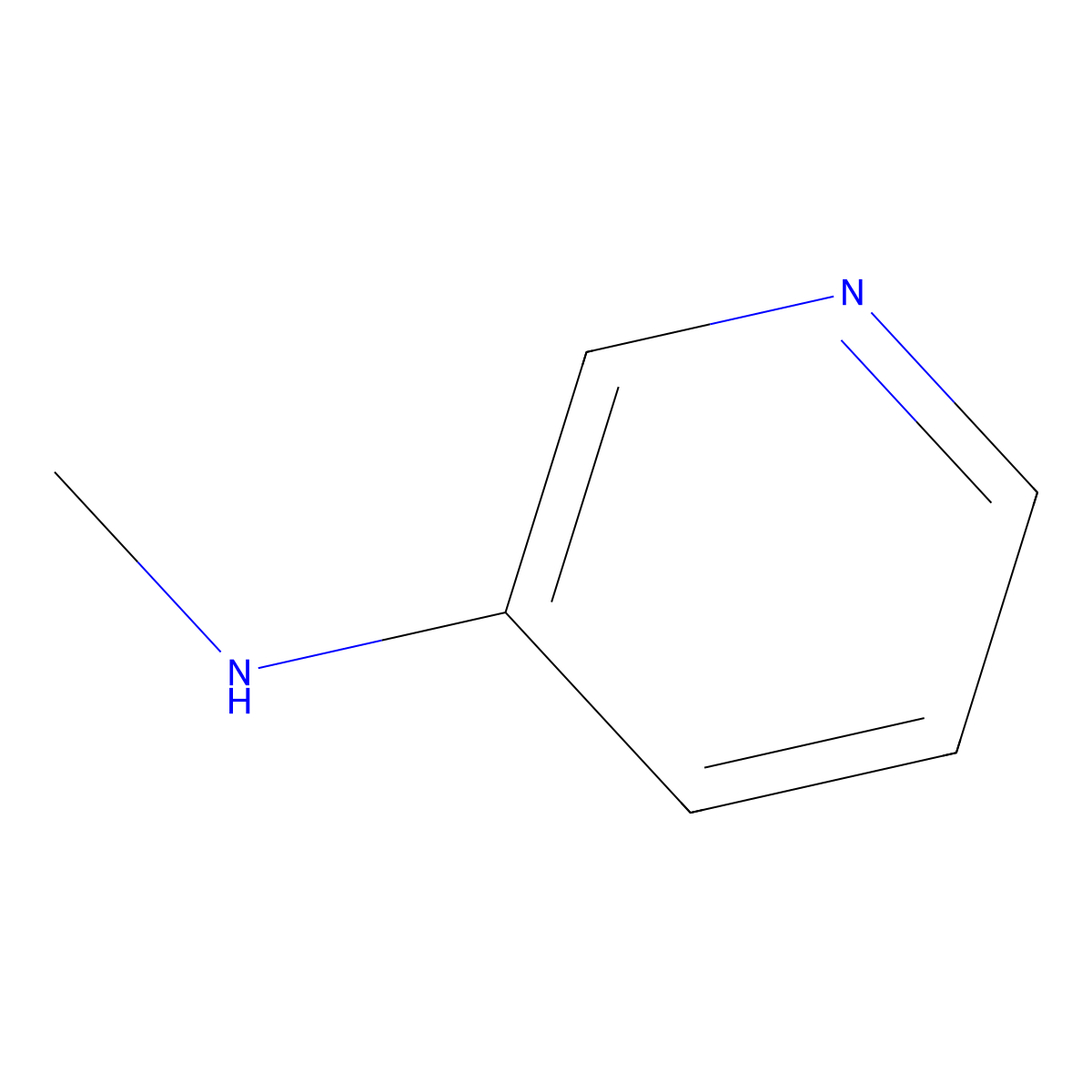 N-Methyl-3-pyridinamine molecular structure, CAS 18364-47-1