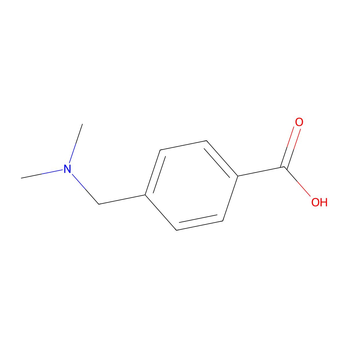 4-[(Dimethylamino)methyl]benzoic acid molecular structure, CAS 18364-71-1