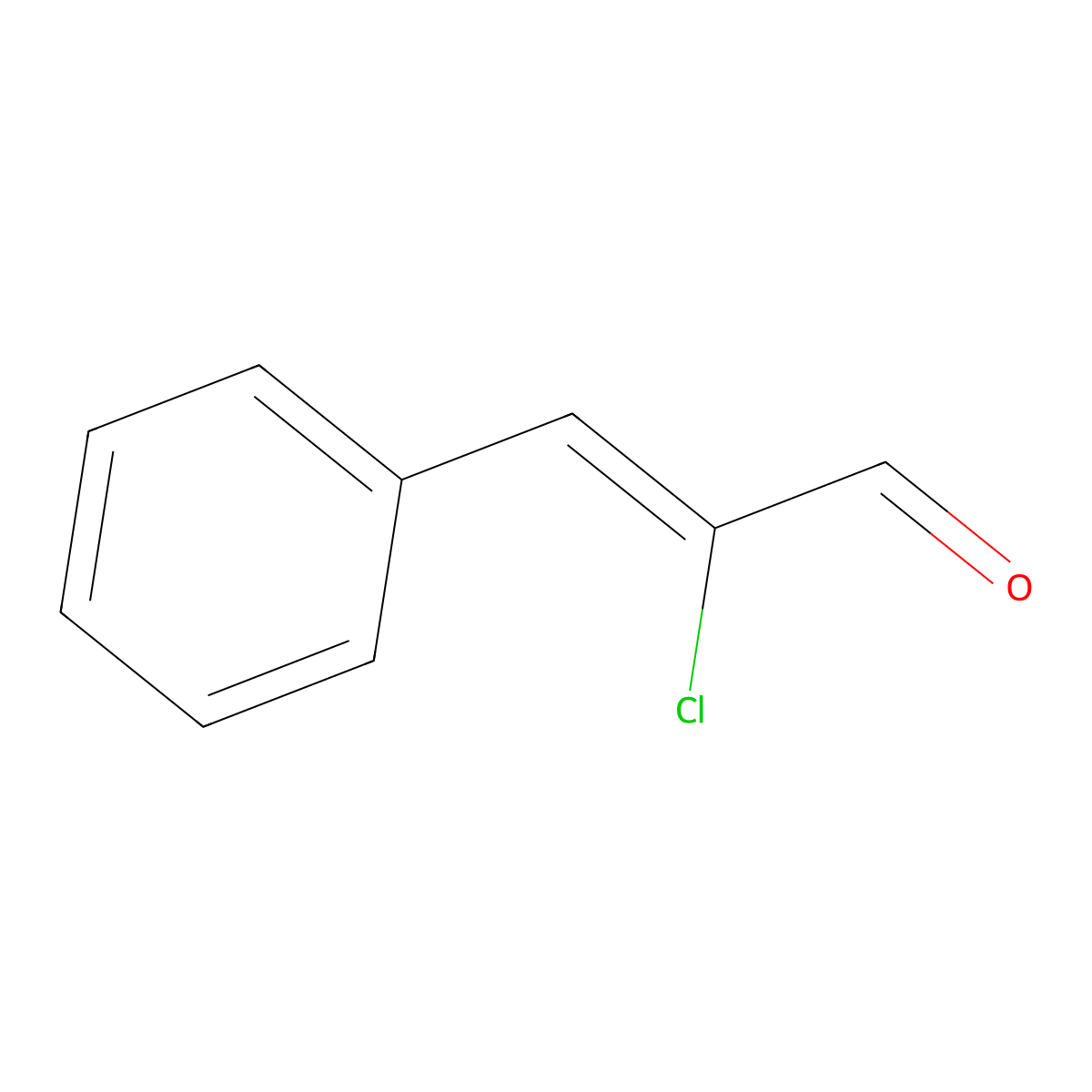 alpha-Chlorocinnamaldehyde molecular structure, CAS 18365-42-9