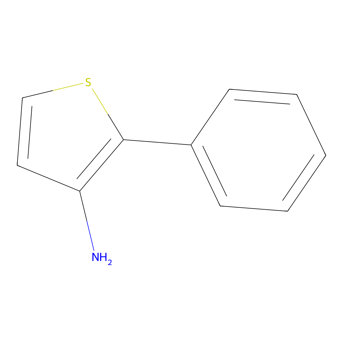 2-Phenylthiophen-3-amine molecular structure, CAS 183676-85-9
