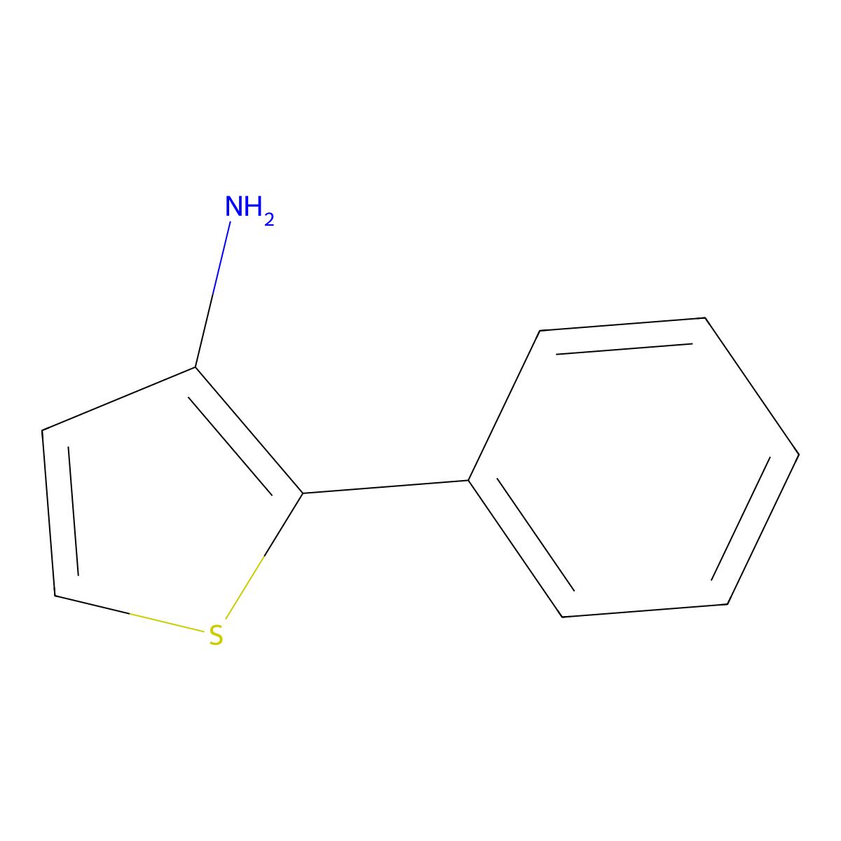 2-Phenylthiophen-3-amine molecular structure, CAS 183676-85-9