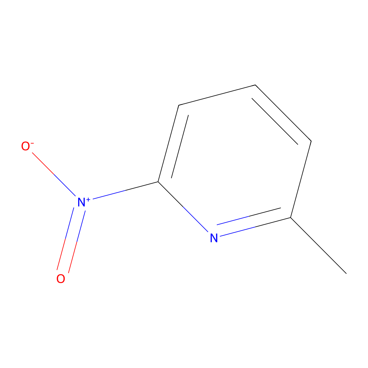 2-Methyl-6-nitropyridine molecular structure, CAS 18368-61-1