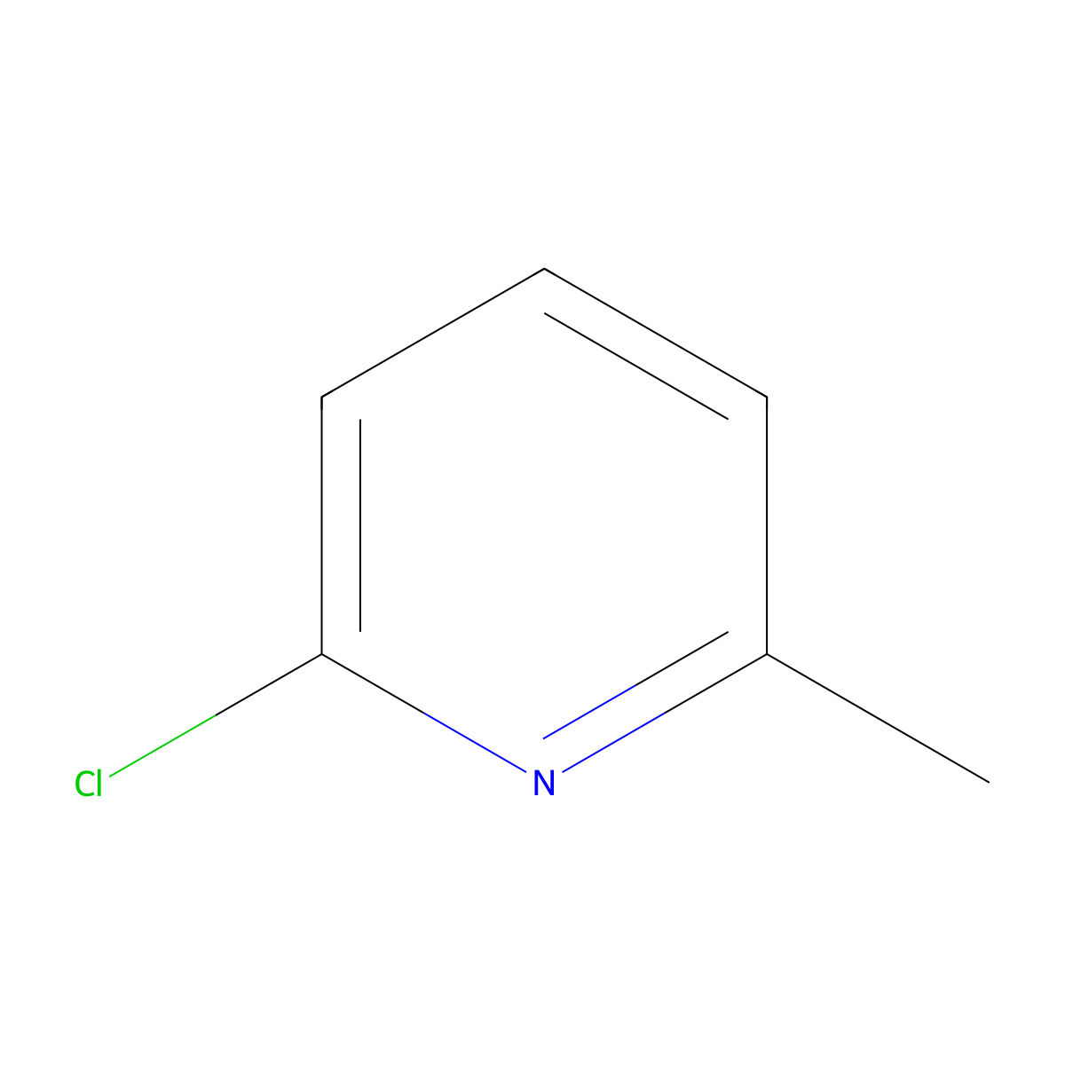 6-Chloro-2-picoline molecular structure, CAS 18368-63-3