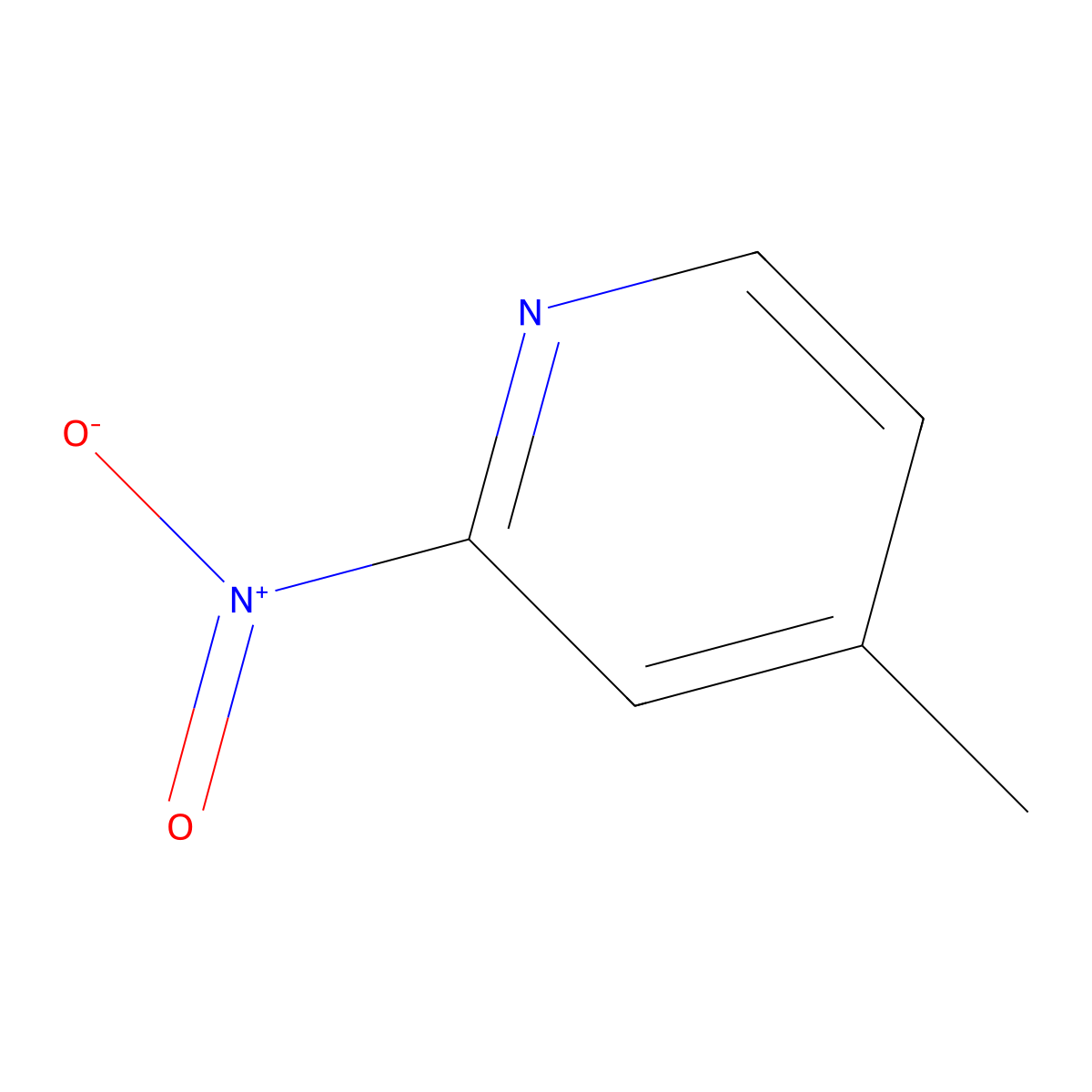 4-Methyl-2-nitropyridine molecular structure, CAS 18368-71-3