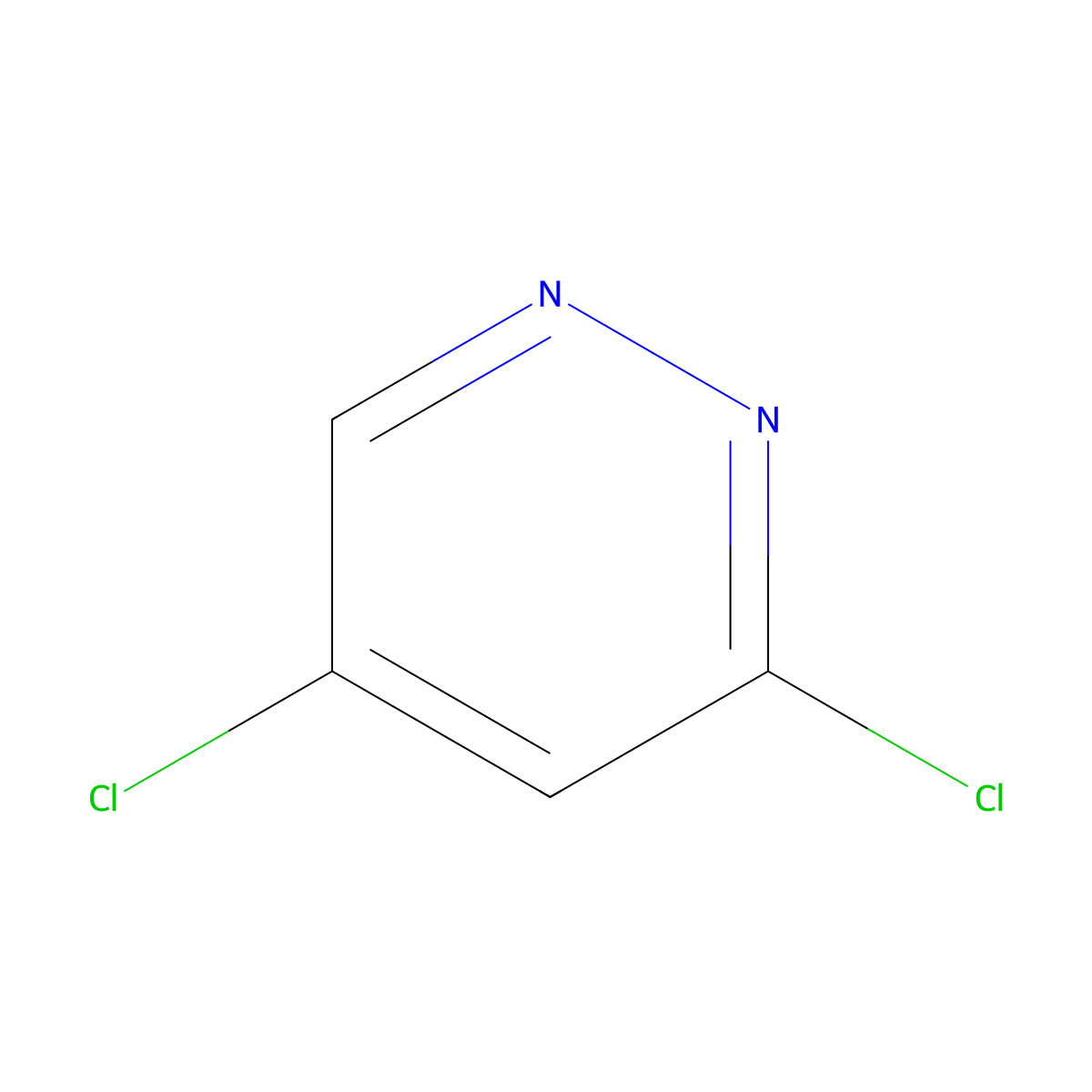 3,5-Dichloropyridazine molecular structure, CAS 1837-55-4