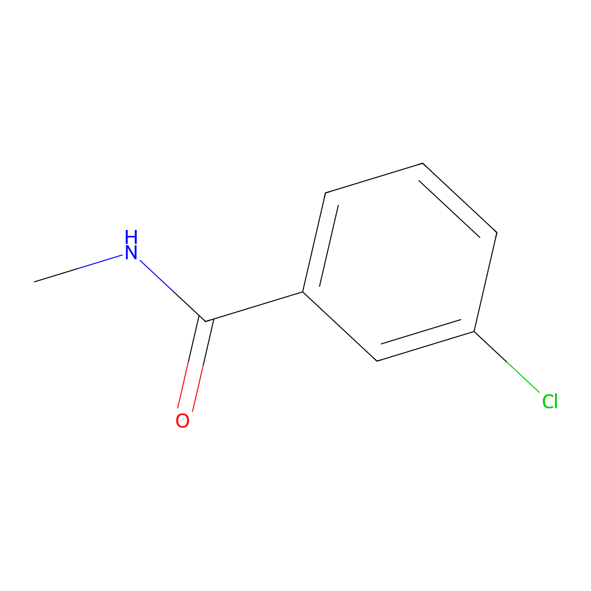 3-chloro-N-methylbenzamide molecular structure, CAS 18370-10-0