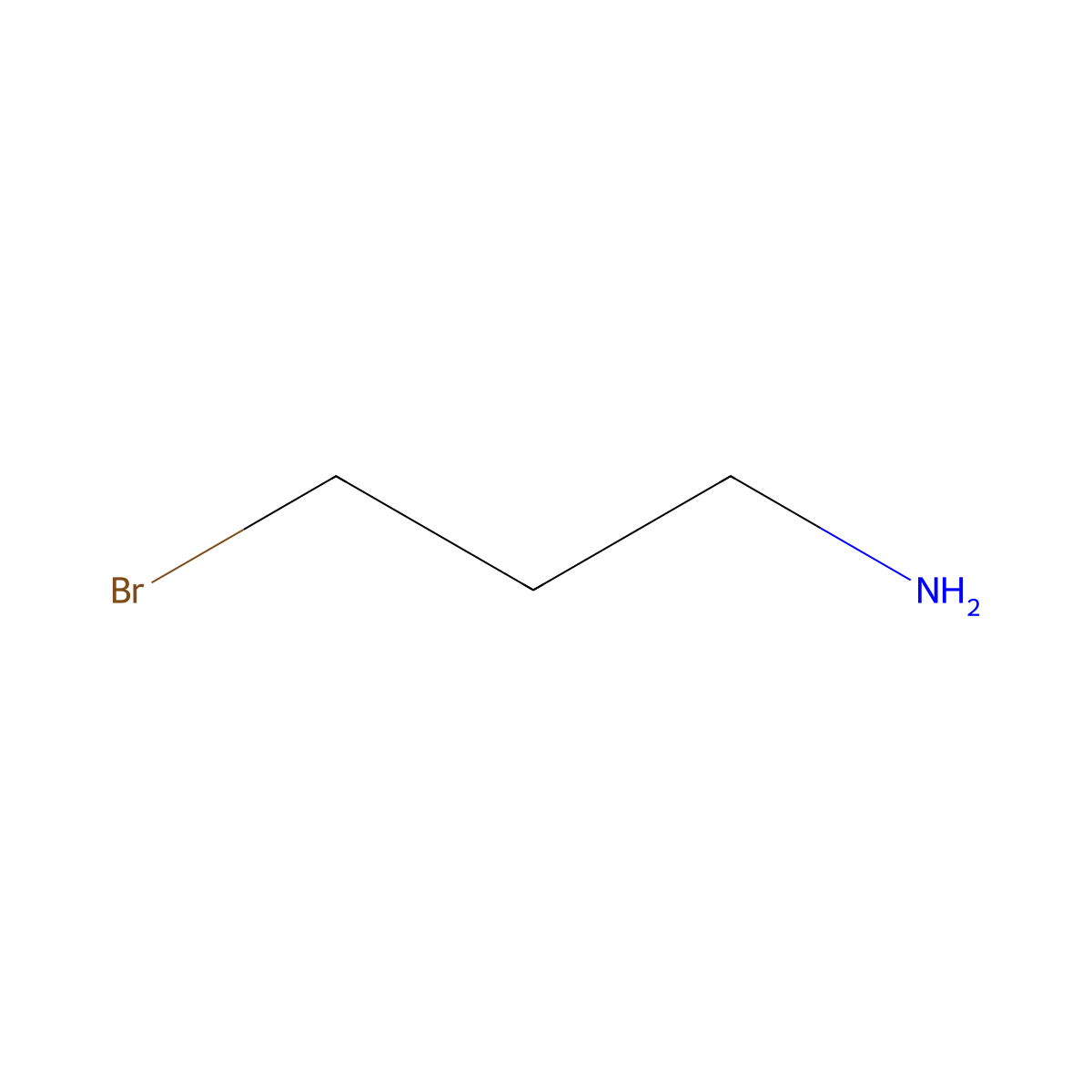 3-Bromopropylamine molecular structure, CAS 18370-81-5