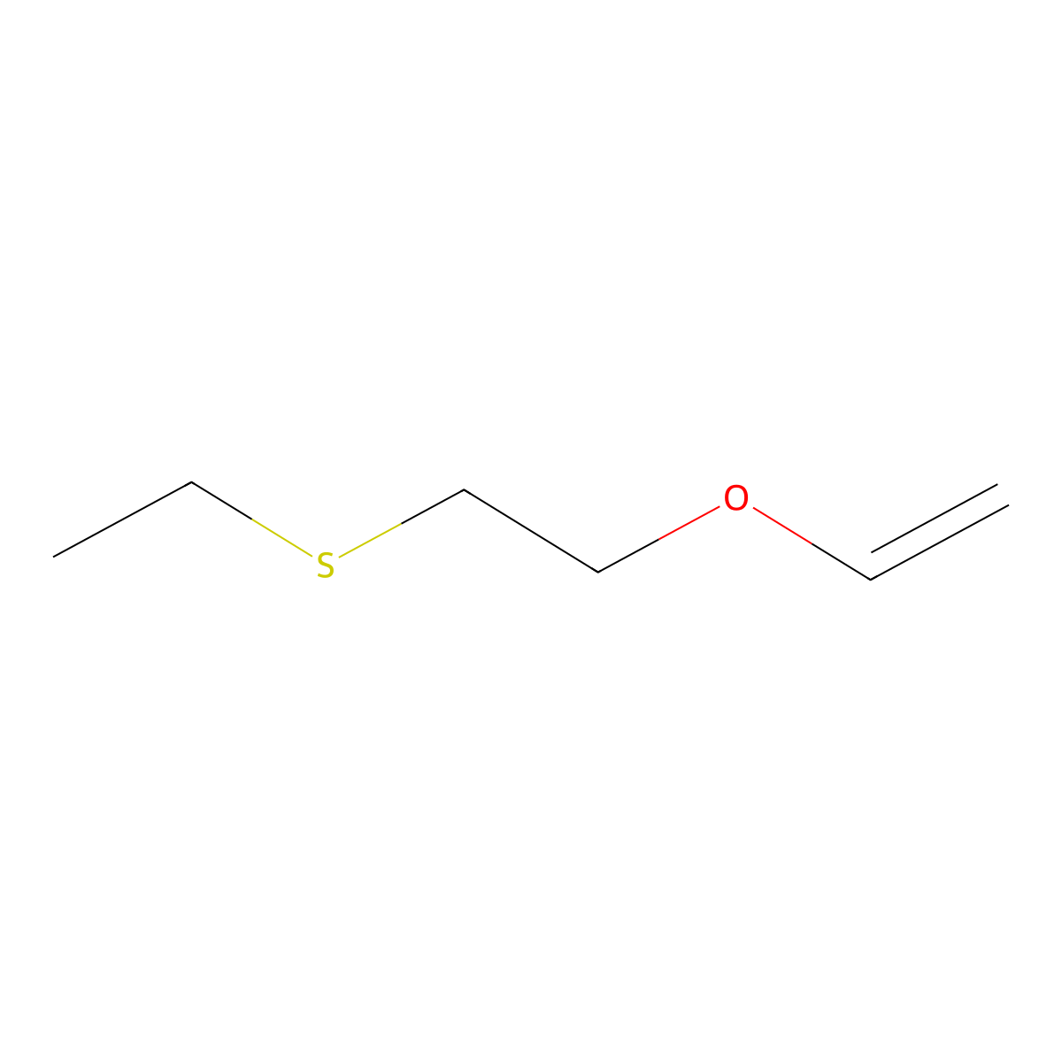 Ether, 2-(ethylthio)ethyl vinyl molecular structure, CAS 18370-87-1
