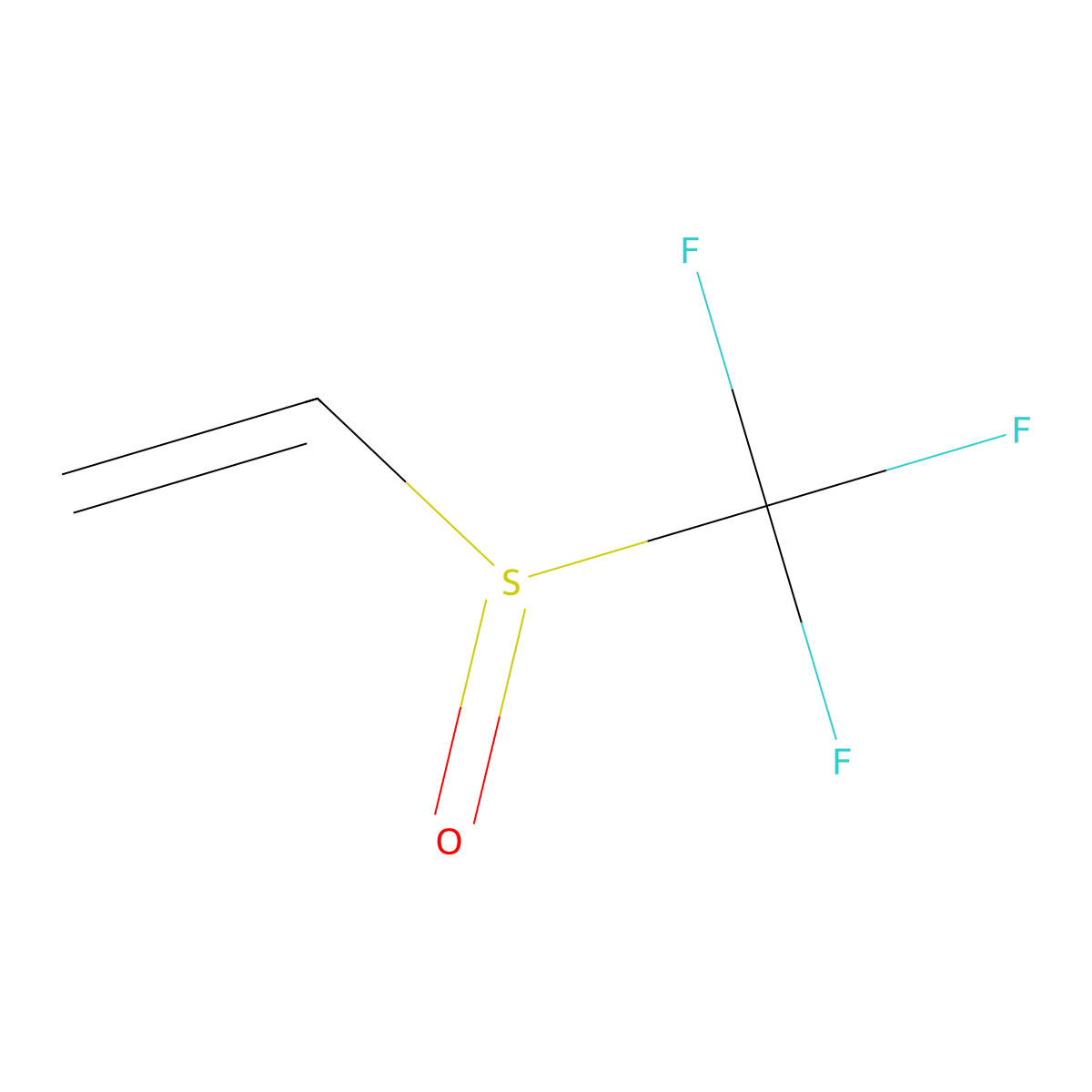 Trifluoromethanesulfinylethene molecular structure, CAS 18370-91-7