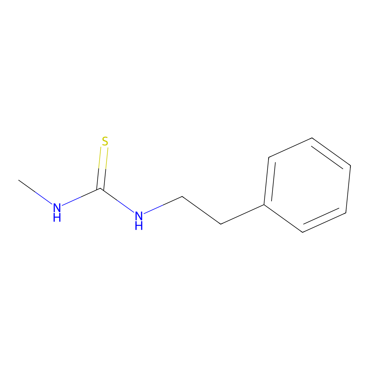 N-methyl-N'-phenethylthiourea molecular structure, CAS 18371-53-4