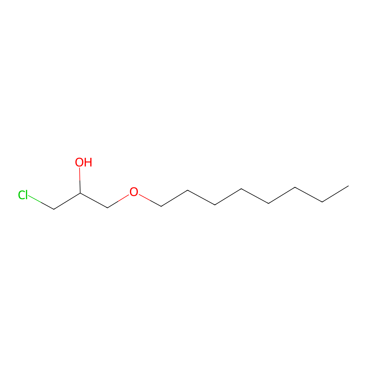 1-Chloro-3-(octyloxy)propan-2-ol molecular structure, CAS 18371-71-6