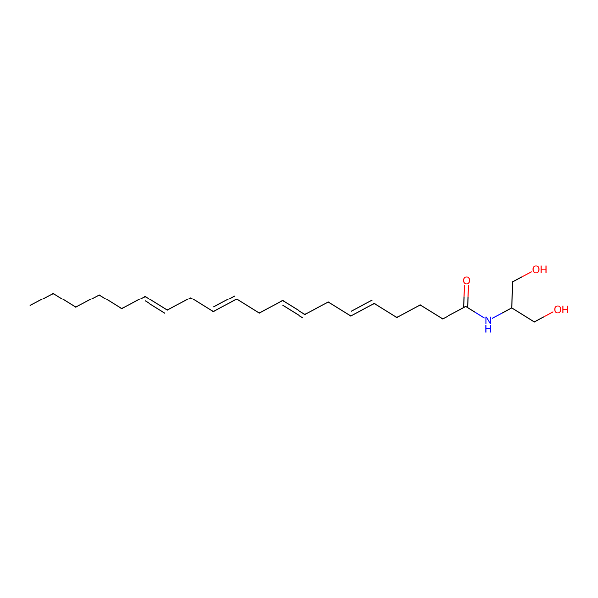 Arachidonoyl Serinol molecular structure, CAS 183718-70-9