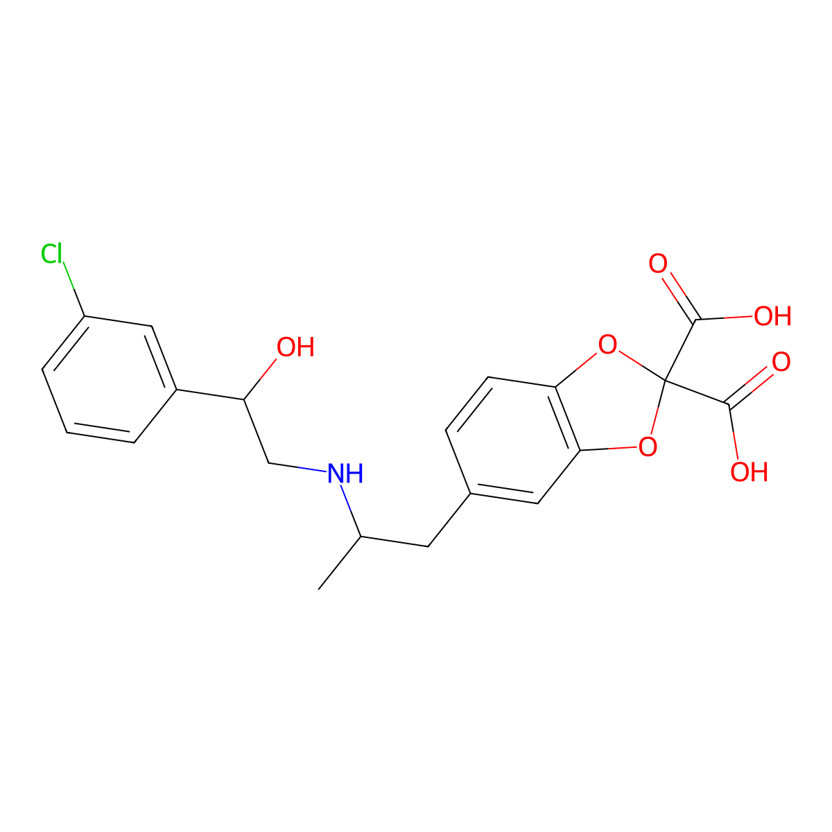 Cl-316243 Free diacid molecular structure, CAS 183720-02-7