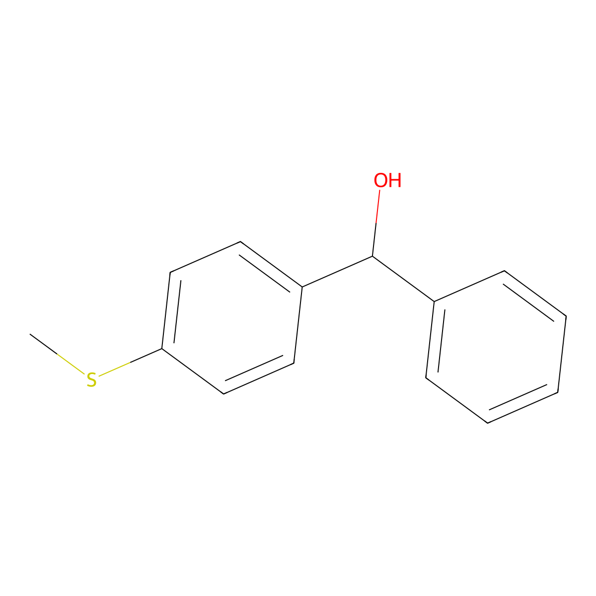 4-(Methylthio)benzhydrol molecular structure, CAS 183729-63-7