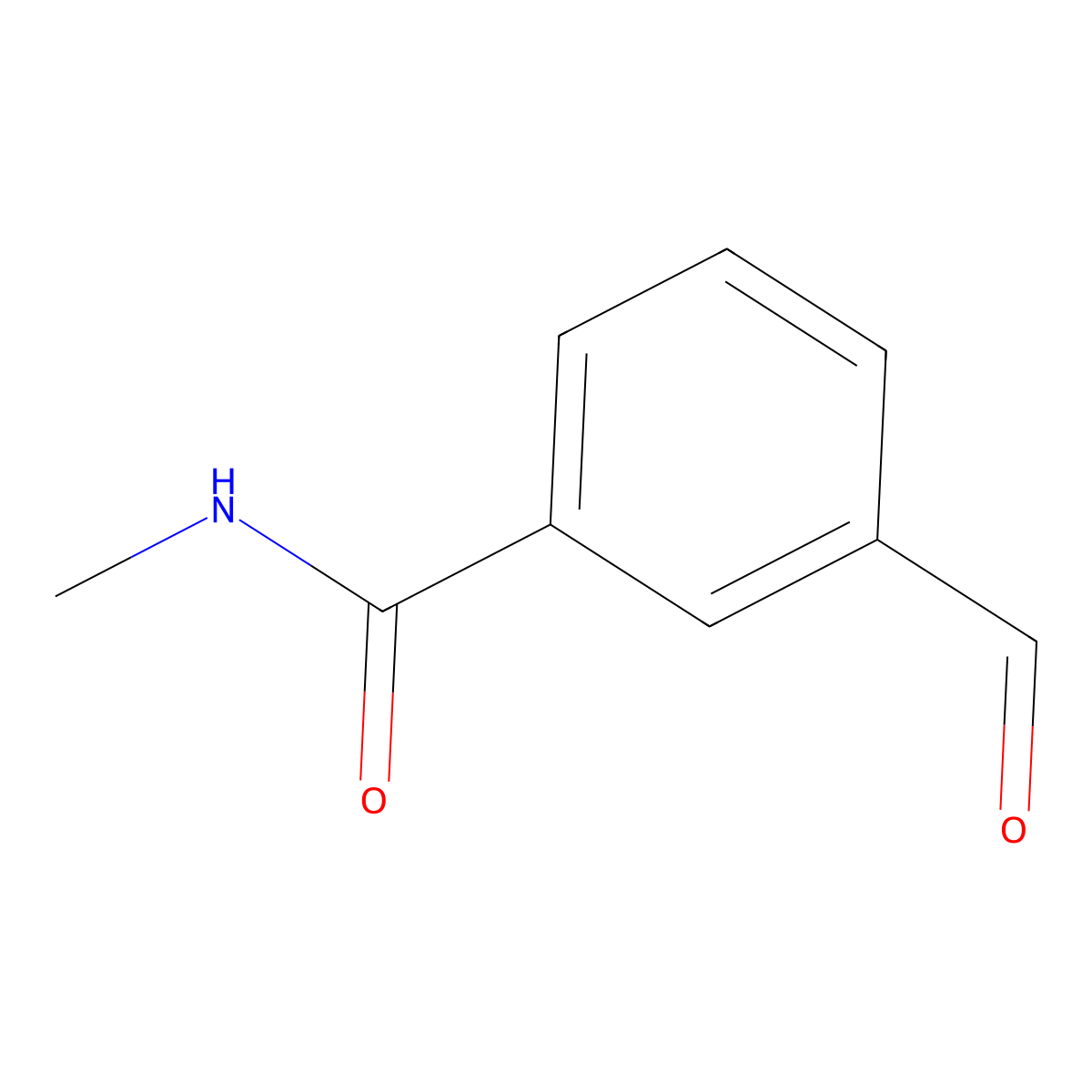3-formyl-N-methylbenzamide molecular structure, CAS 183739-65-3