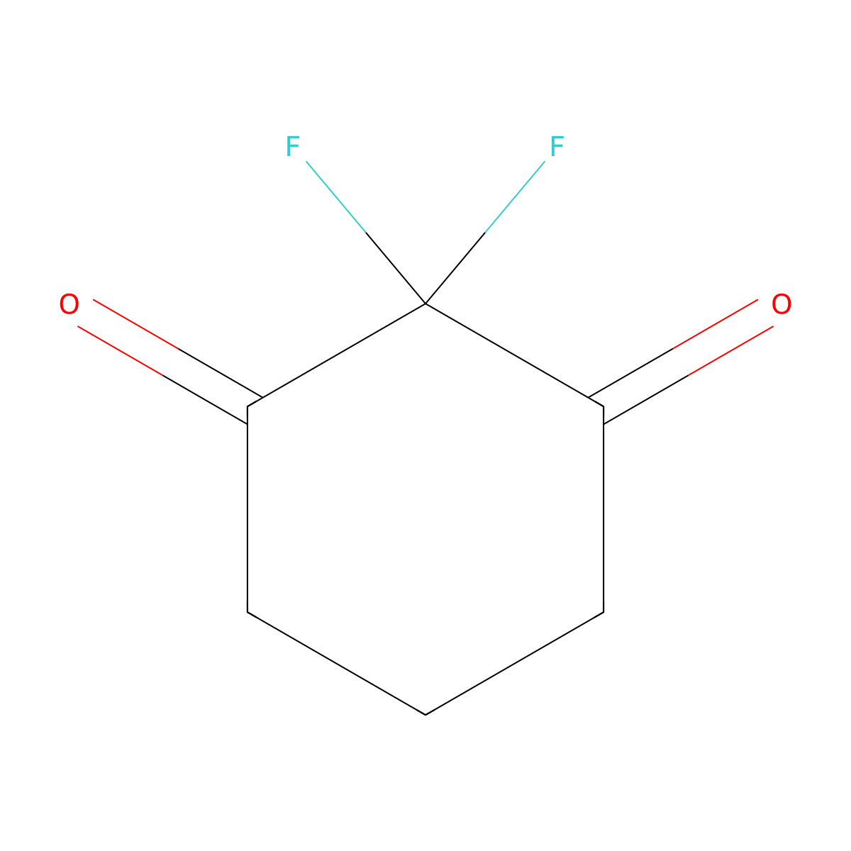 2,2-Difluorocyclohexane-1,3-dione molecular structure, CAS 183742-84-9