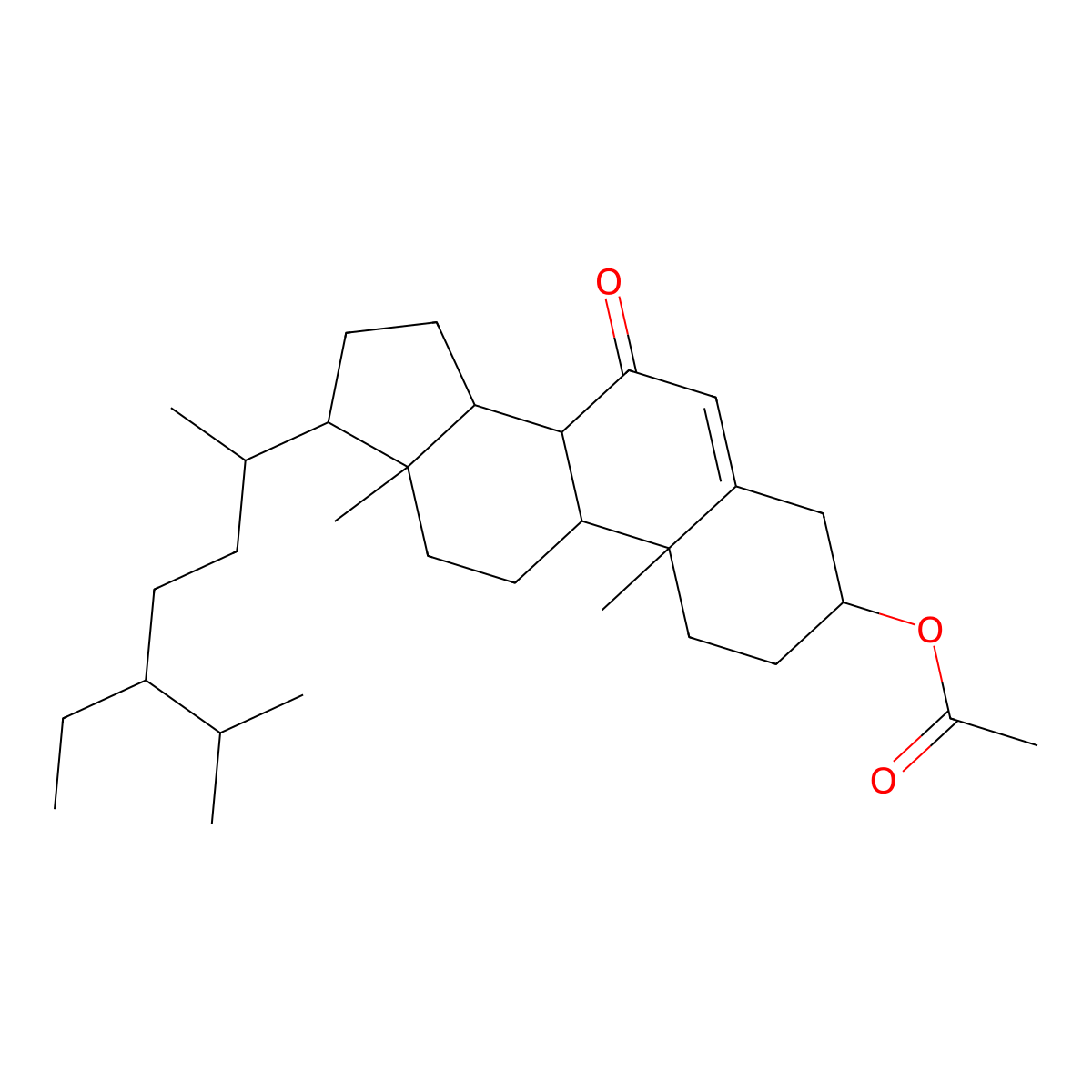 3|A-(Acetyloxy)stigmast-5-en-7-one molecular structure, CAS 18376-53-9