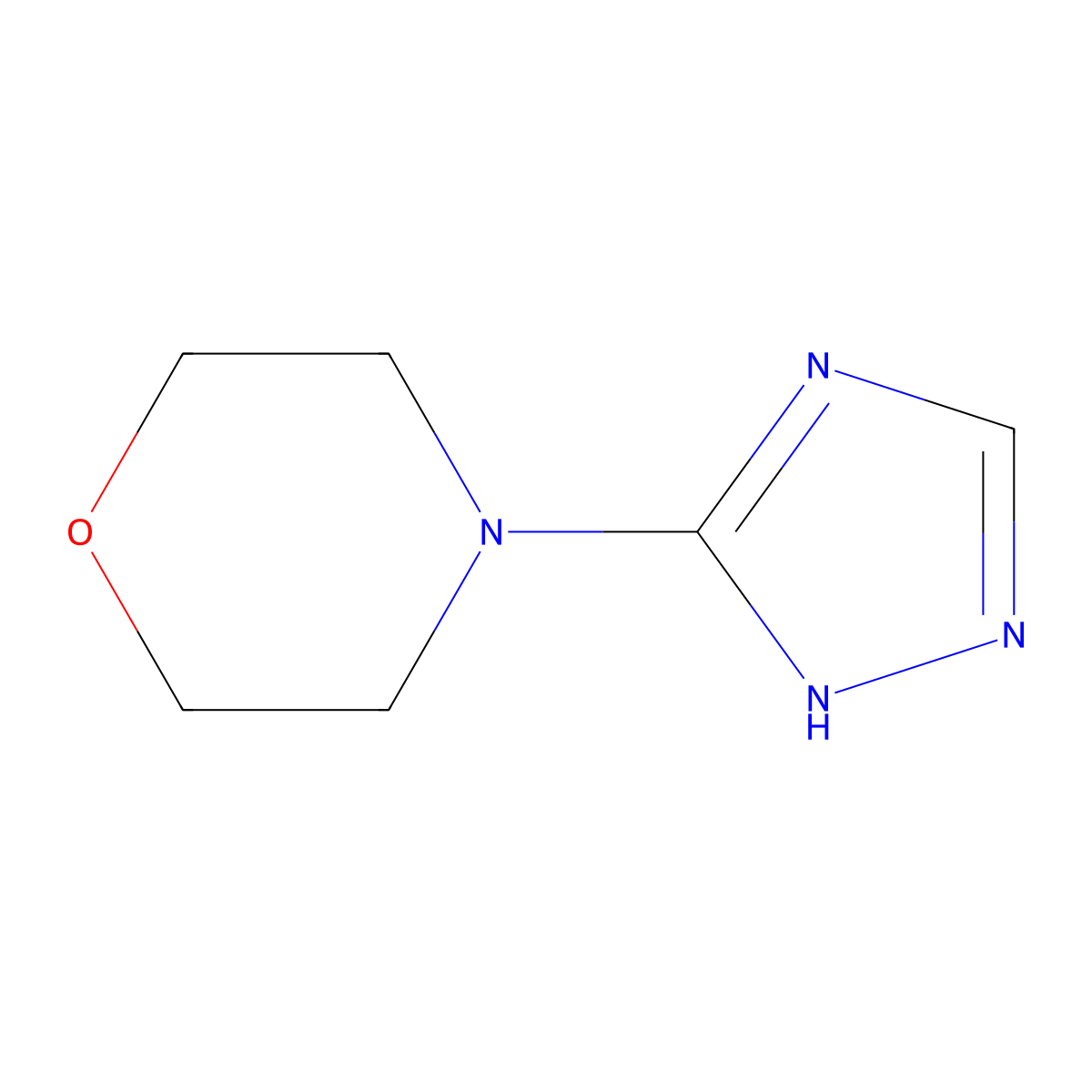 4-(1H-1,2,4-Triazol-3-yl)morpholine molecular structure, CAS 18377-89-4