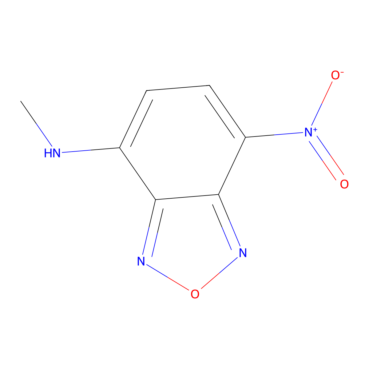 N-Methyl-7-nitro-2,1,3-benzoxadiazol-4-amine molecular structure, CAS 18378-29-5