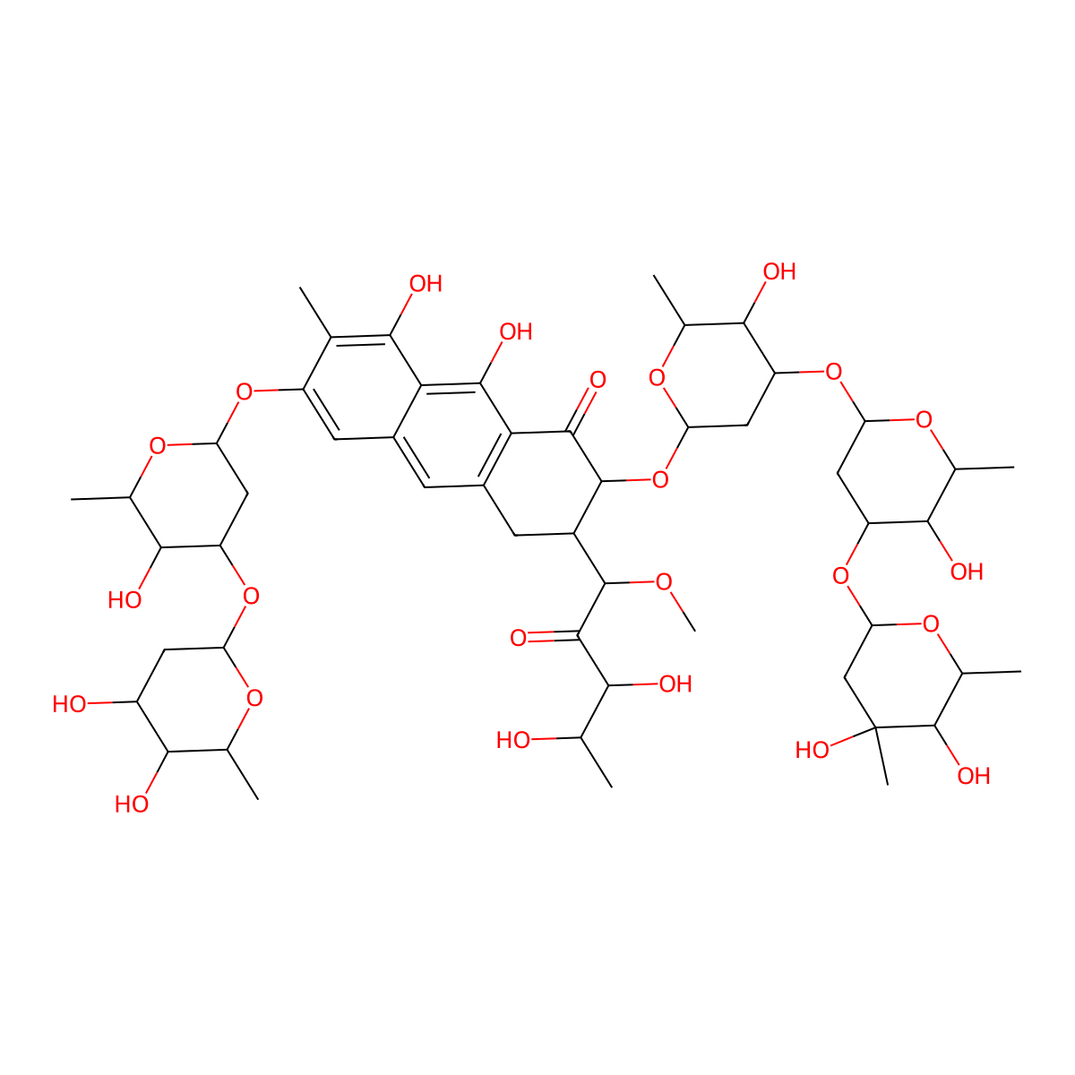 Mithramycin molecular structure, CAS 18378-89-7