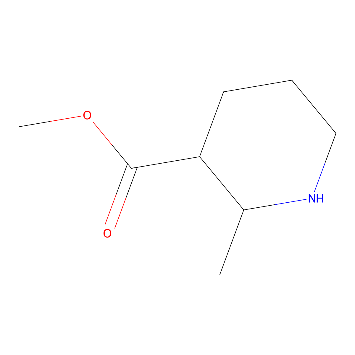 Methyl 2-methylpiperidine-3-carboxylate molecular structure, CAS 183786-23-4