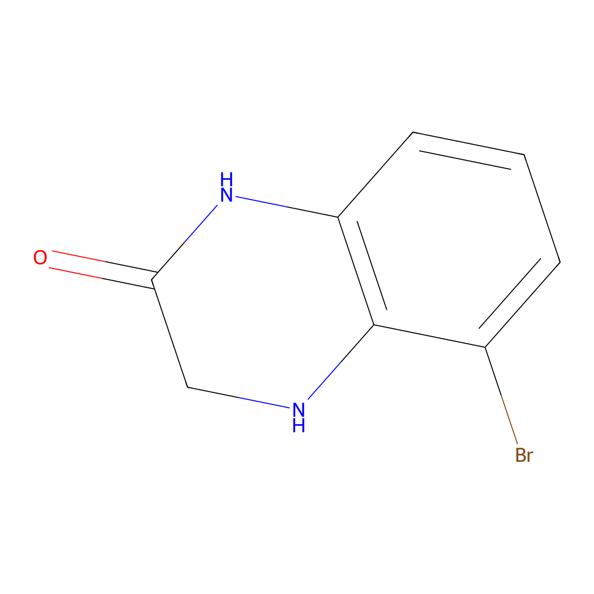 5-Bromo-1,2,3,4-tetrahydroquinoxalin-2-one molecular structure, CAS 183801-94-7