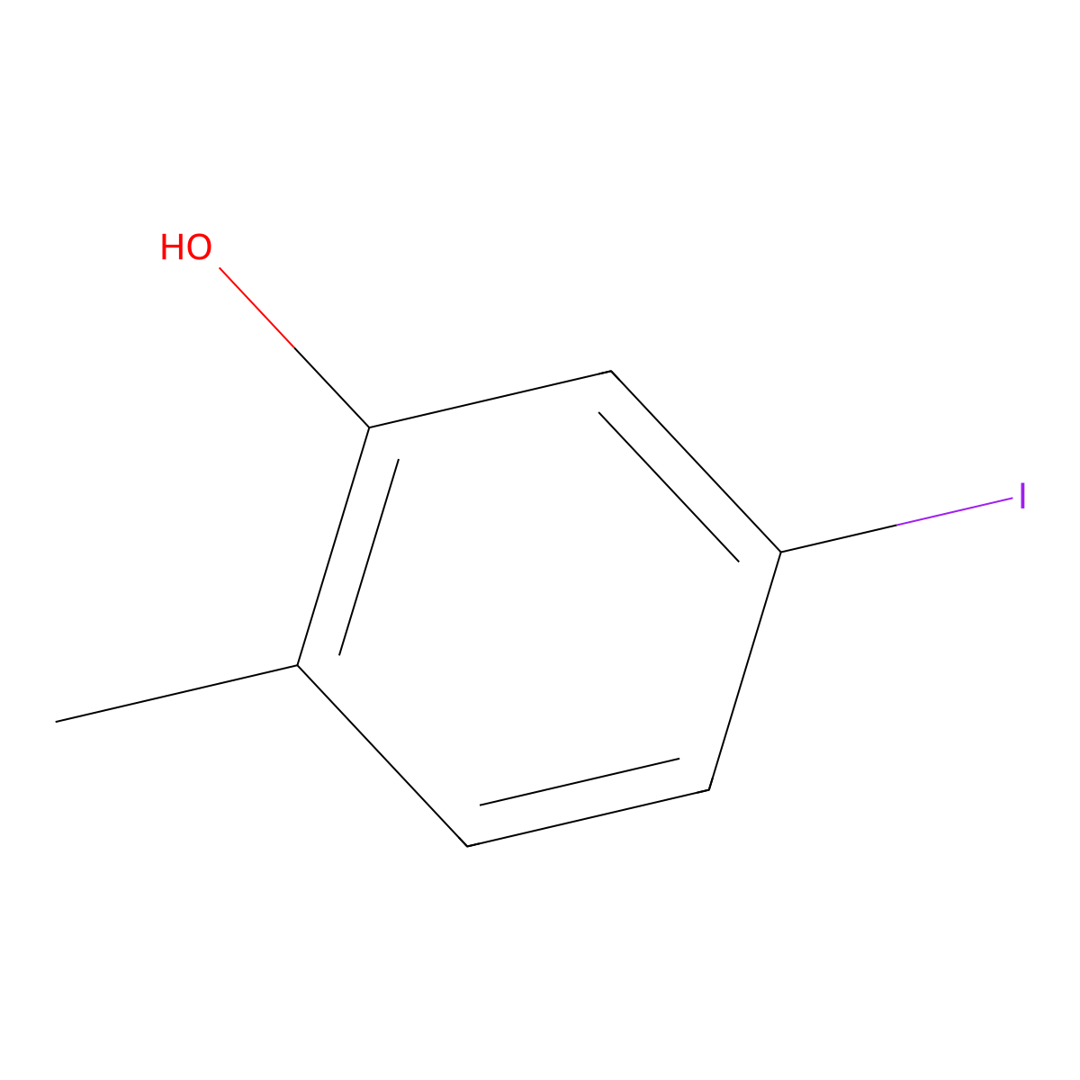 5-Iodo-2-methylphenol molecular structure, CAS 183803-06-7