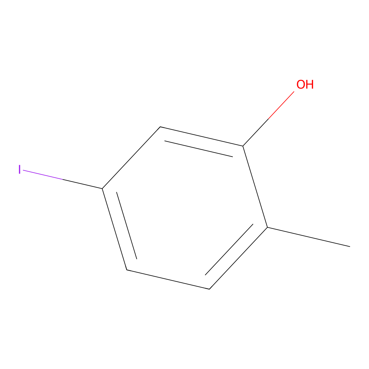 5-Iodo-2-methylphenol molecular structure, CAS 183803-06-7