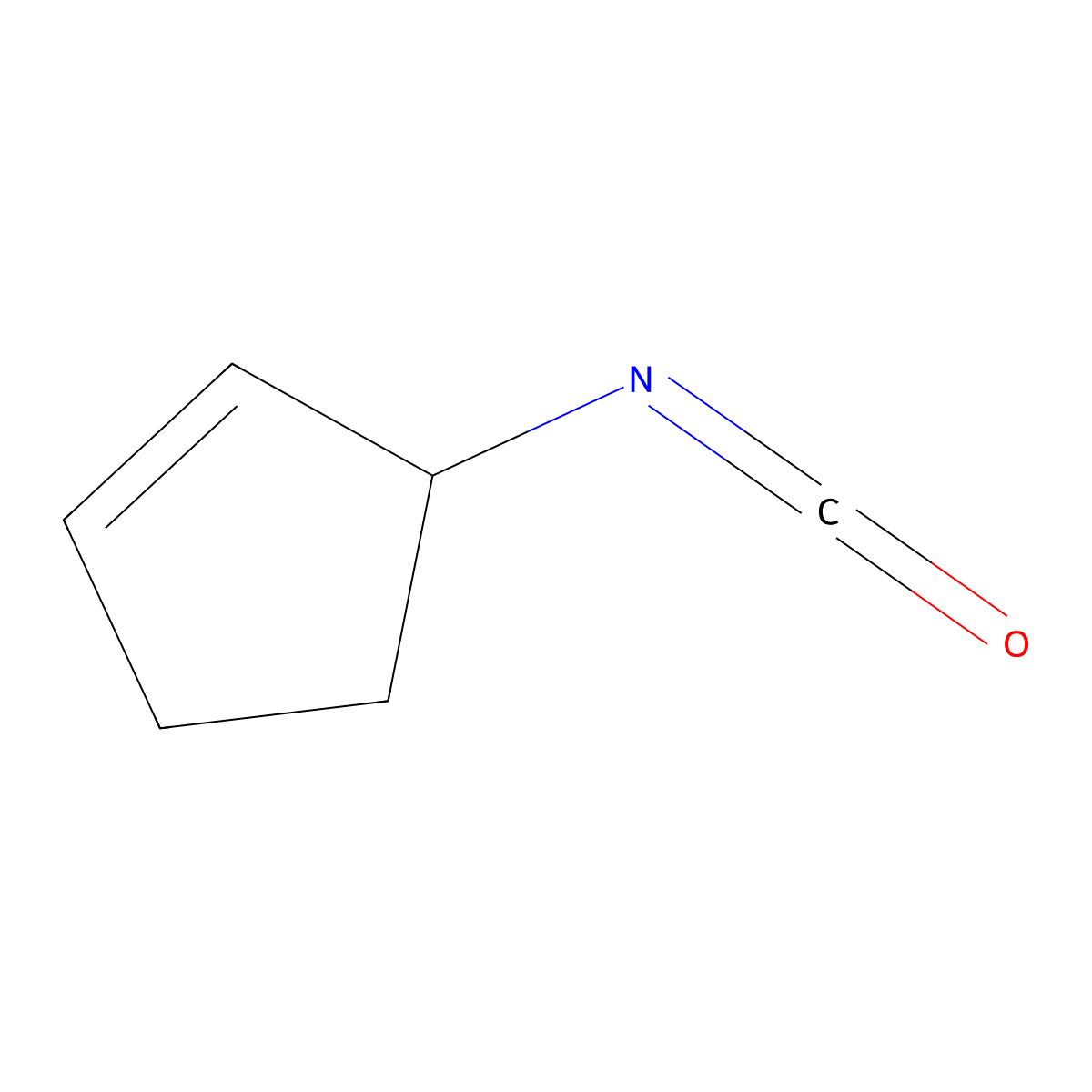 3-Isocyanatocyclopent-1-ene molecular structure, CAS 1838123-51-5