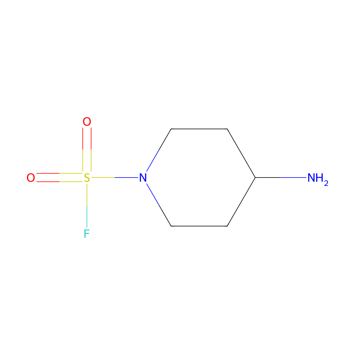 4-Aminopiperidine-1-sulfonyl fluoride molecular structure, CAS 1838158-93-2