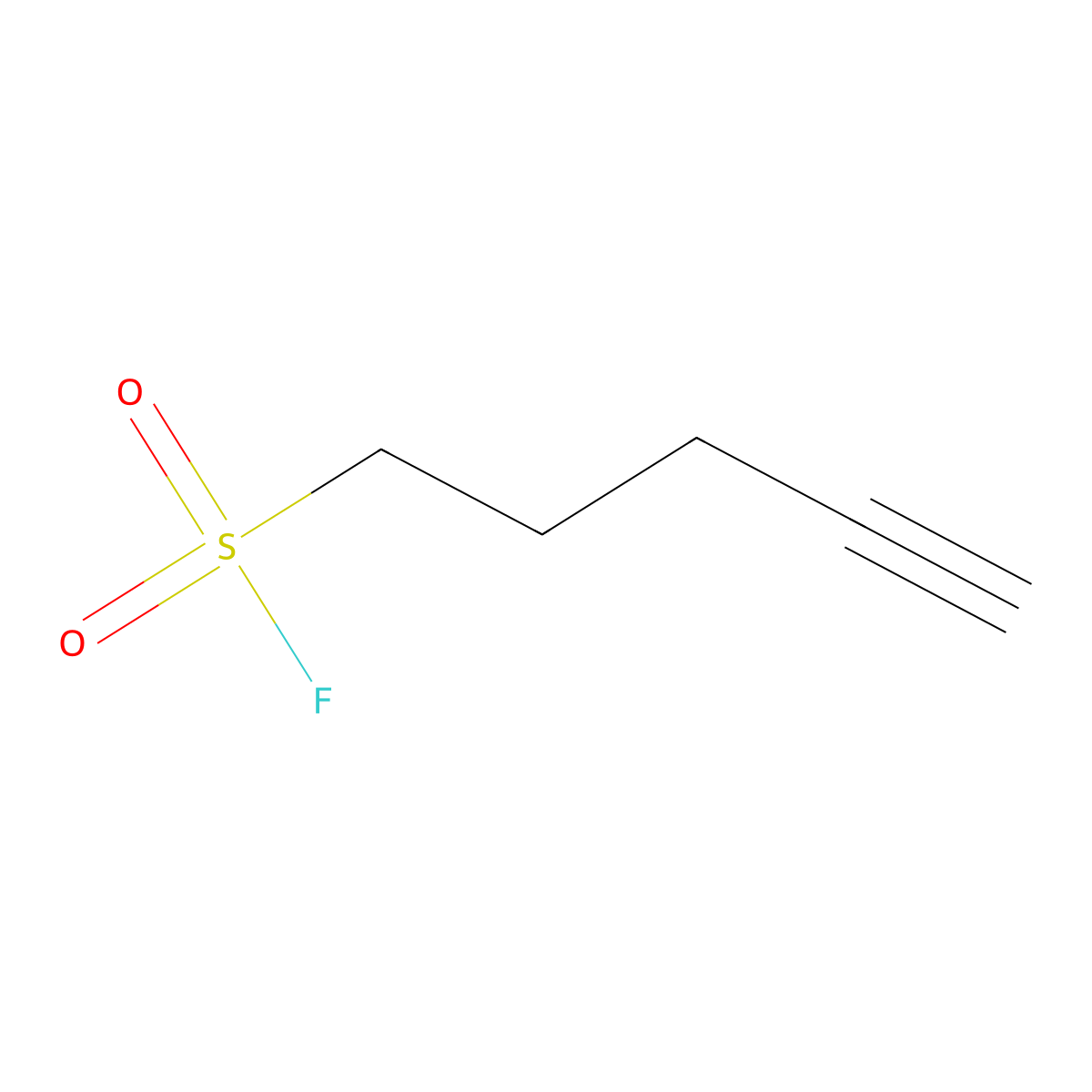 4-Pentyne-1-sulfonyl fluoride molecular structure, CAS 1838158-98-7