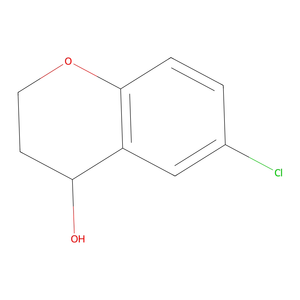 6-Chlorochroman-4-ol molecular structure, CAS 18385-76-7
