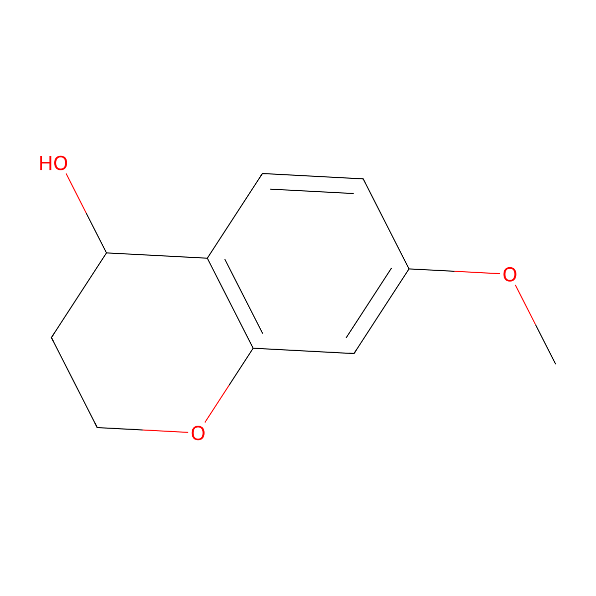 7-Methoxychroman-4-ol molecular structure, CAS 18385-79-0